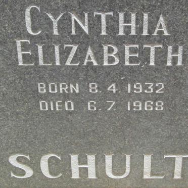 SCHULTZ Cynthia Elizabeth 1932-1968