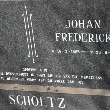 SCHOLTZ Johan Frederick 1956-1998