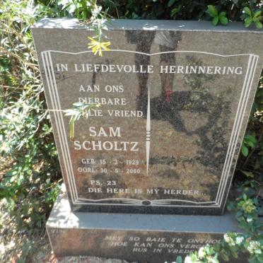 SCHOLTZ Sam 1929-2000