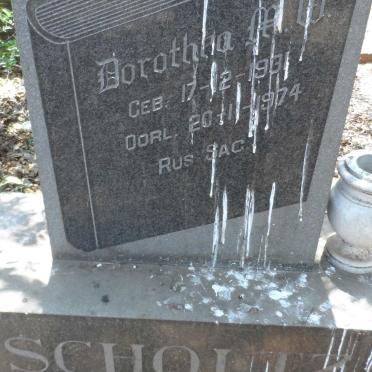 SCHOLTZ Dorothea M.W. 1931-1974