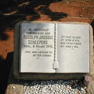 SCHEEPERS Rudolph Jacobus -1940