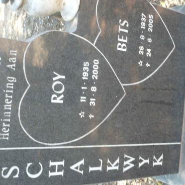 SCHALKWYK Roy 1935-2000 &amp; Bets 1937-2005