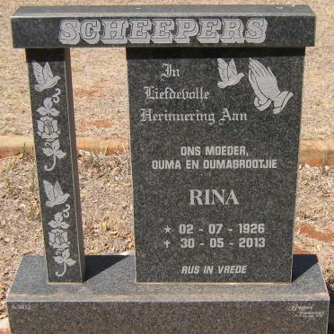 SCHEEPERS Rina 1926-2013