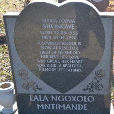 SHONGWE Maria Zodwa 1953-1998