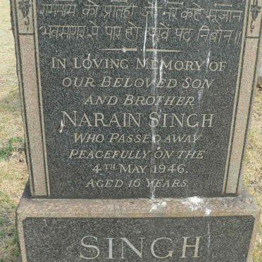 SINGH Narain -1946