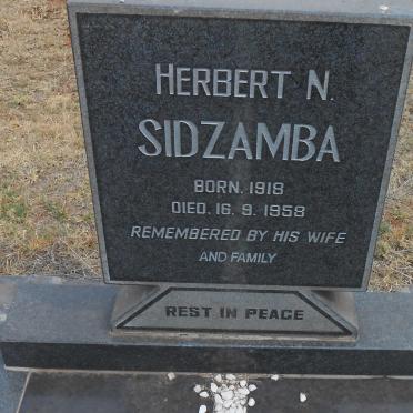 SIDZAMBA Herbert N. 1918-1958