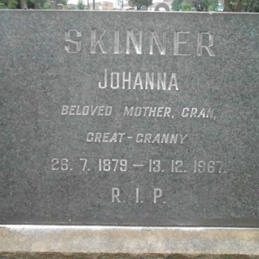 SKINNER Johanna 1879-1967