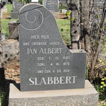 SLABBERT Jan Albert 1887-1975