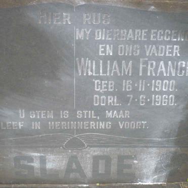 SLADE William Francis 1900-1960