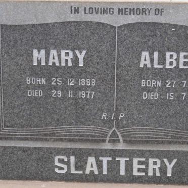 SLATTERY Albert 1887-1978 &amp; Mary 1888-1977