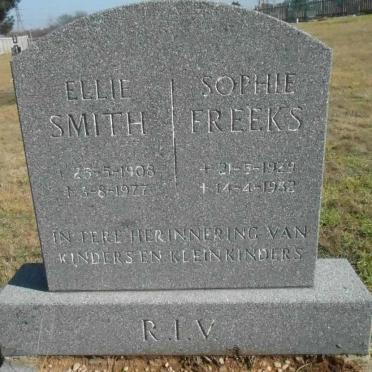SMITH Ellie 1908-1977 :: FREEKS Sophie 1929-1982