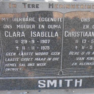 SMITH Christiaan Mauritz 1907-1988 &amp; Clara Isabella 1907-1975