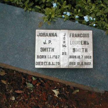 SMITH Francois Lourens 18?2-1962 &amp; Johanna J.P. 1887-1970