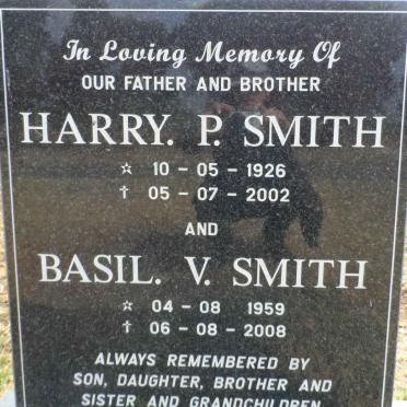 SMITH Harry P. 1926-2002 :: SMITH Basil V. 1959-2008