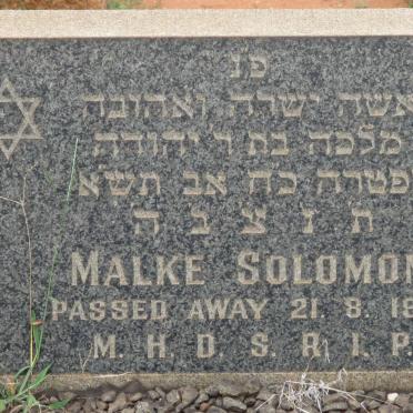 SOLOMON Malke -1941