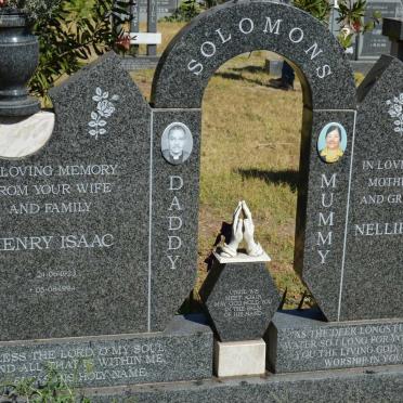 SOLOMONS Henry Isaac 1923-1994 &amp; Nellie Gwendoline 1925-2012