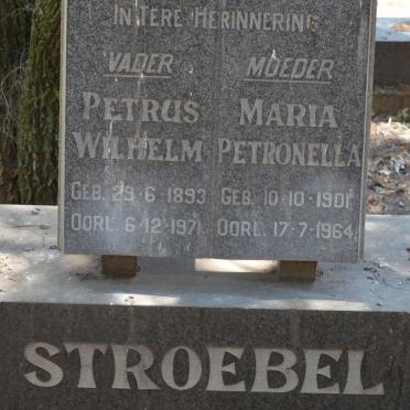 STROEBEL Petrus Wilhelm 1893-1971 &amp; Maria Petronella 1901-1964