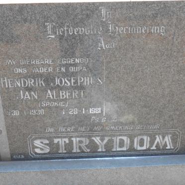 STRYDOM Hendrik Josephus Jan Albert 1930-1981