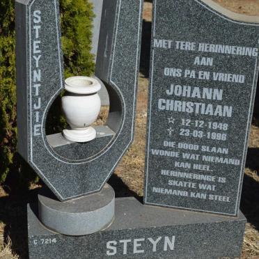 STEYN Johann Christiaan 1948-1996