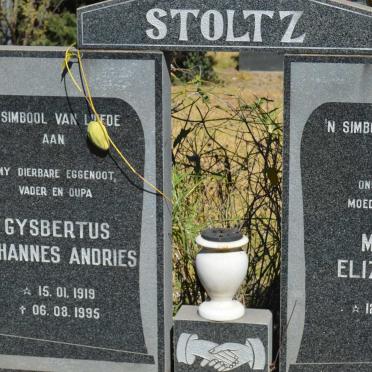 STOLTZ Gysbertus Johannes Andries 1919-1995 &amp; Maria Elizabeth 1927-