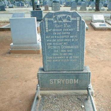 STRYDOM Petrus Gerhardus 1896-1941