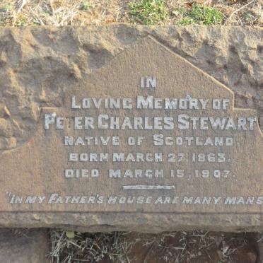 STEWART Peter Charles 1863-1907