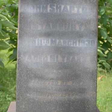 STANBURY John Shapton -1930