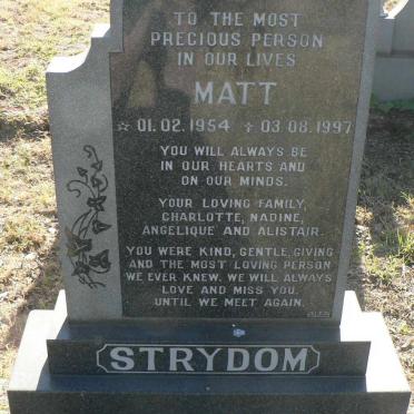 STRYDOM Matt 1954-1997