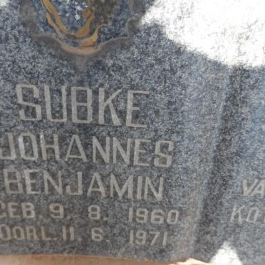SUBKE Johannes Benjamin 1960-1971