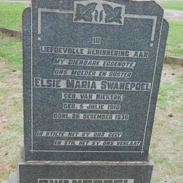 SWANEPOEL Elsie Maria nee VAN NIEKERK 1910-1936