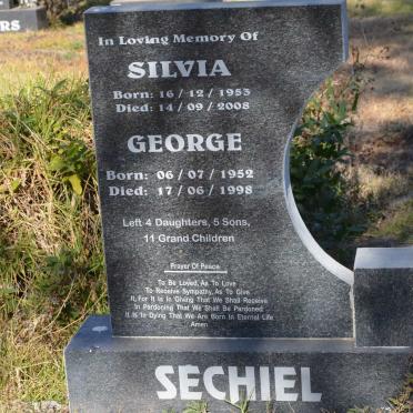 SECHIEL George 1952-1998 &amp; Silvia 1953-2008
