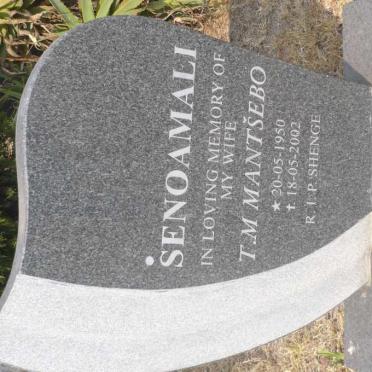 SENOAMALI T.M. nee MANTSHEBO 1950-2002