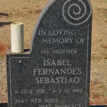SEBASTIAO Isabel Fernandes 1901-1982