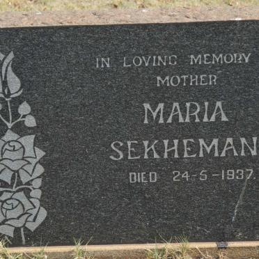 SEKHEMANE Maria -1937