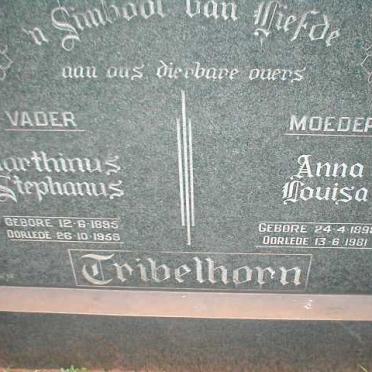 TRIBELHORN Marthinus Stephanus 1895-1959 &amp; Anna Louisa 1898-1981