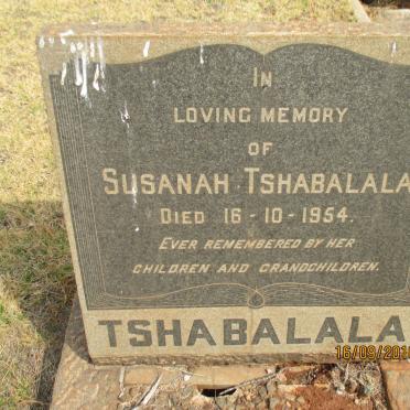TSHABALALA Susannah -1954