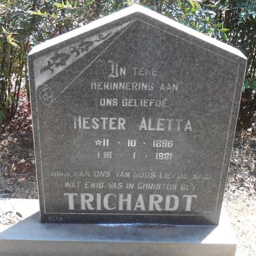 TRICHARDT Hester Aletta 1896-1981