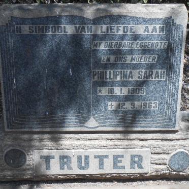 TRUTER Phillipina Sarah 1909-1963