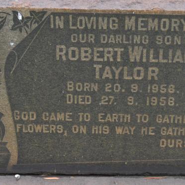 TAYLOR Robert William 1956-1956