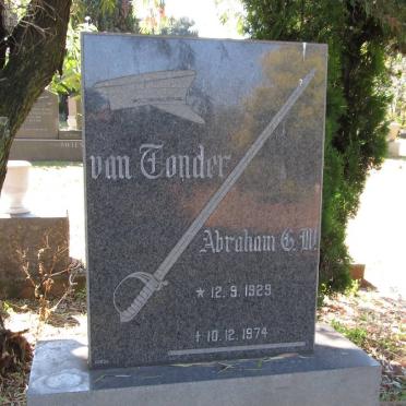 TONDER Abraham G.W., van 1929-1974