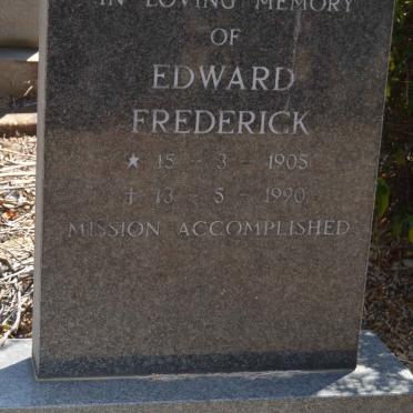 TYSER Edward Frederick 1905-1990