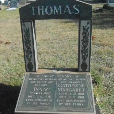 THOMAS Isaac 1907-1975 &amp; Catherine Margaret 1910-1981