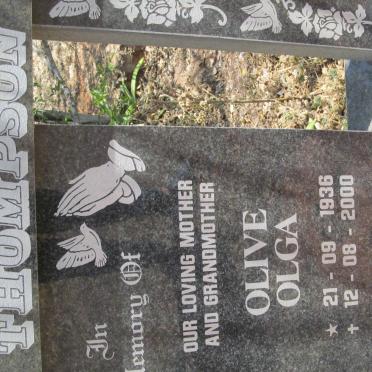 THOMPSON Olive Olga 1936-2000