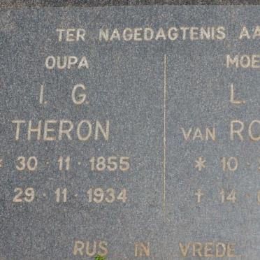 THERON I.G. 1855-1934 :: VAN ROOYEN L.M. 1891-1981