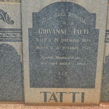 TATTI Giovanni 1874-1947