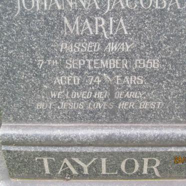 TAYLOR Johanna Jacoba Maria -1956