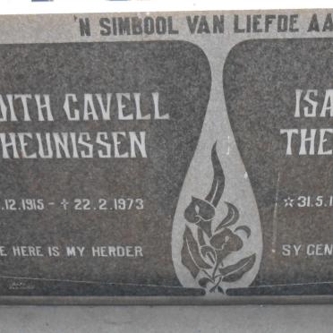 THEUNISSEN Isaac P.J. 1906-1977 &amp; Edith Cavell 1915-1973