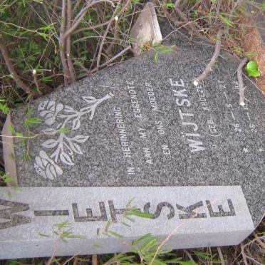 TOIT Wïjtske, du nee KROEZE 1927-1984
