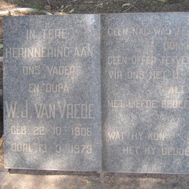 VREDE W. J., van 1908-1973
