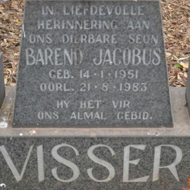 VISSER Barend Jacobus 1951-1983